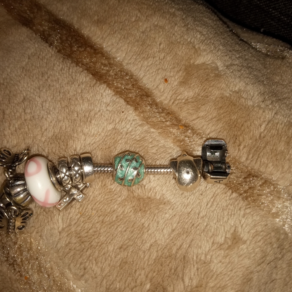 Authentic Pandora Rare Retired Blue Vines charm
